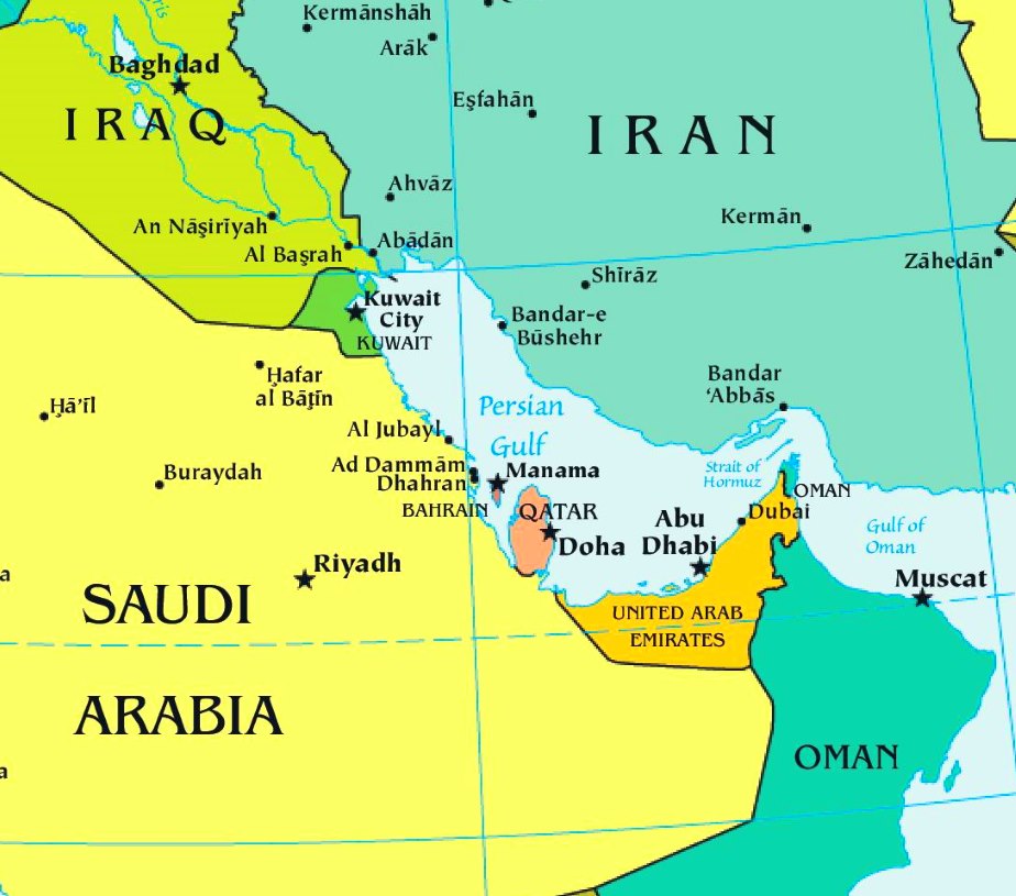 Персидский залив какие страны. Саудовская Аравия персидский залив. Страны Персидского залива на карте. Персидский залив на карте. Карта государств Персидского залива.