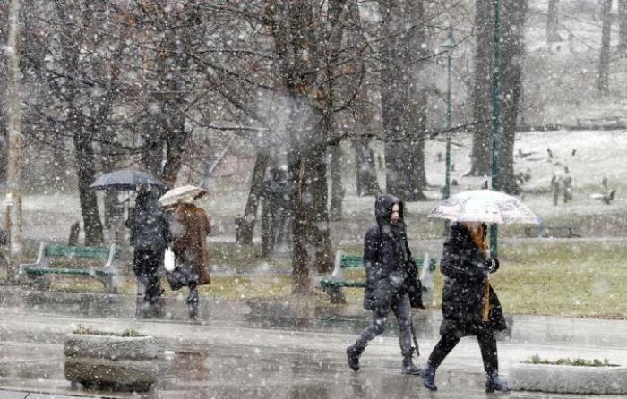 Дожд и снег на повисоките места, температурата од - 2 до 10 степени преку ден