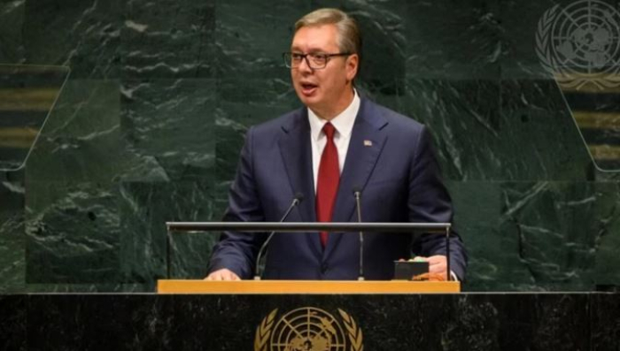 Вучиќ во ОН: Србија ги поддржува постапките на Трамп, тој придонесува за пофер поредок во светот